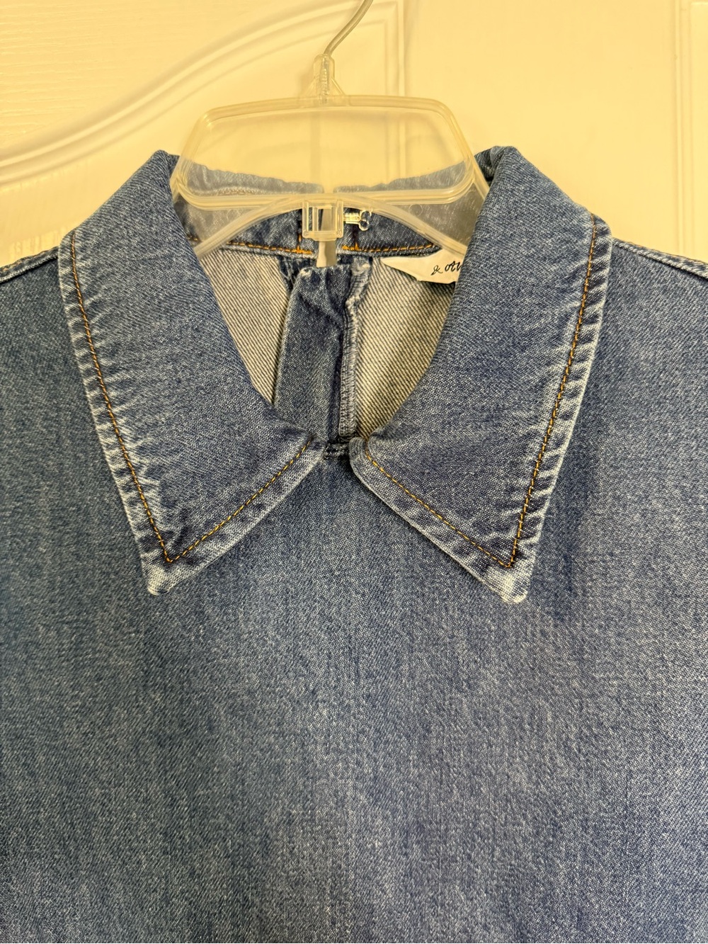 & Other Stories Blue Denim Mini Dress - Picture 2 of 13